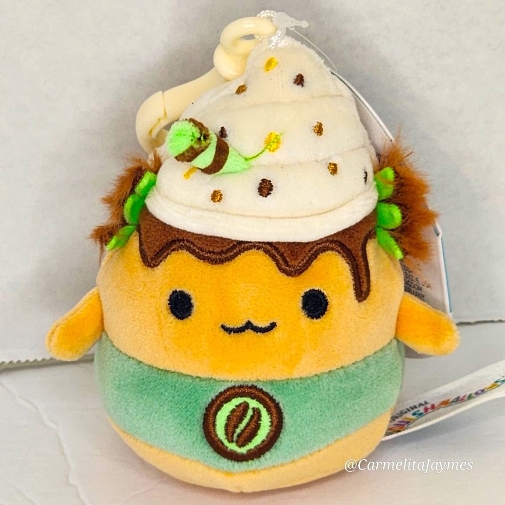 NAKOBE ☕️🦎 Latte Axolotl Crossover Squad Original Squishmallow By Kellytoy NWT
